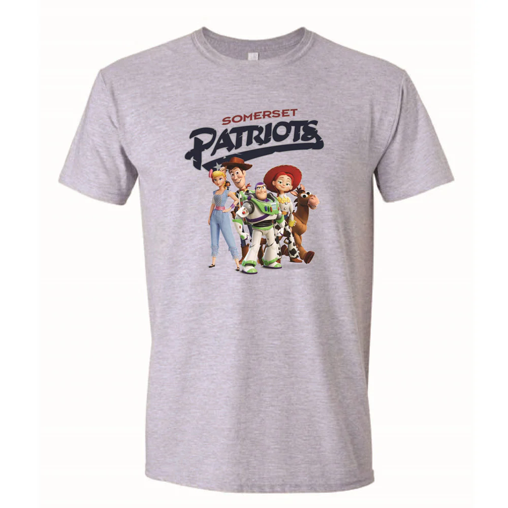 Somerset Patriots Toy Story Friends Adult T-shirt - Image 2
