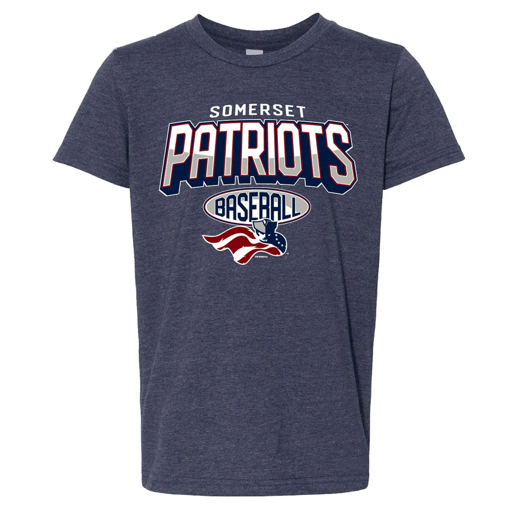 Somerset Patriots Youth Premium Heather CVC Otis T-Shirt