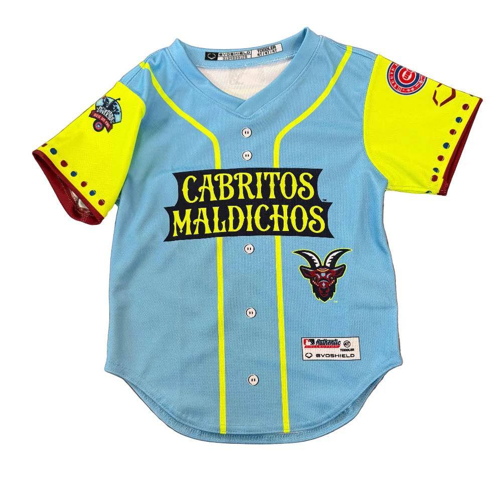 South Bend Cubs 2025 Toddler Replica Cabritos Maldichos Jersey