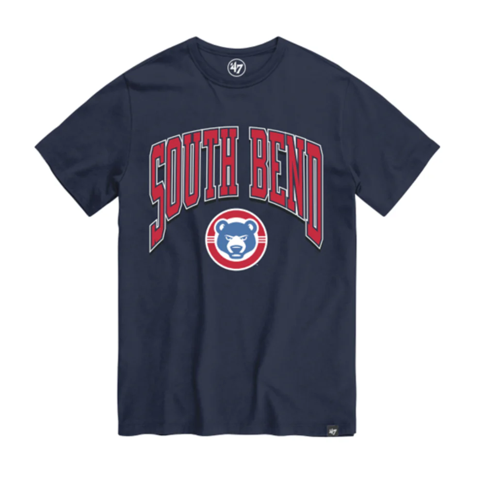 South Bend Cubs '47 Brand Men's Navy Walk Tall T-shirt