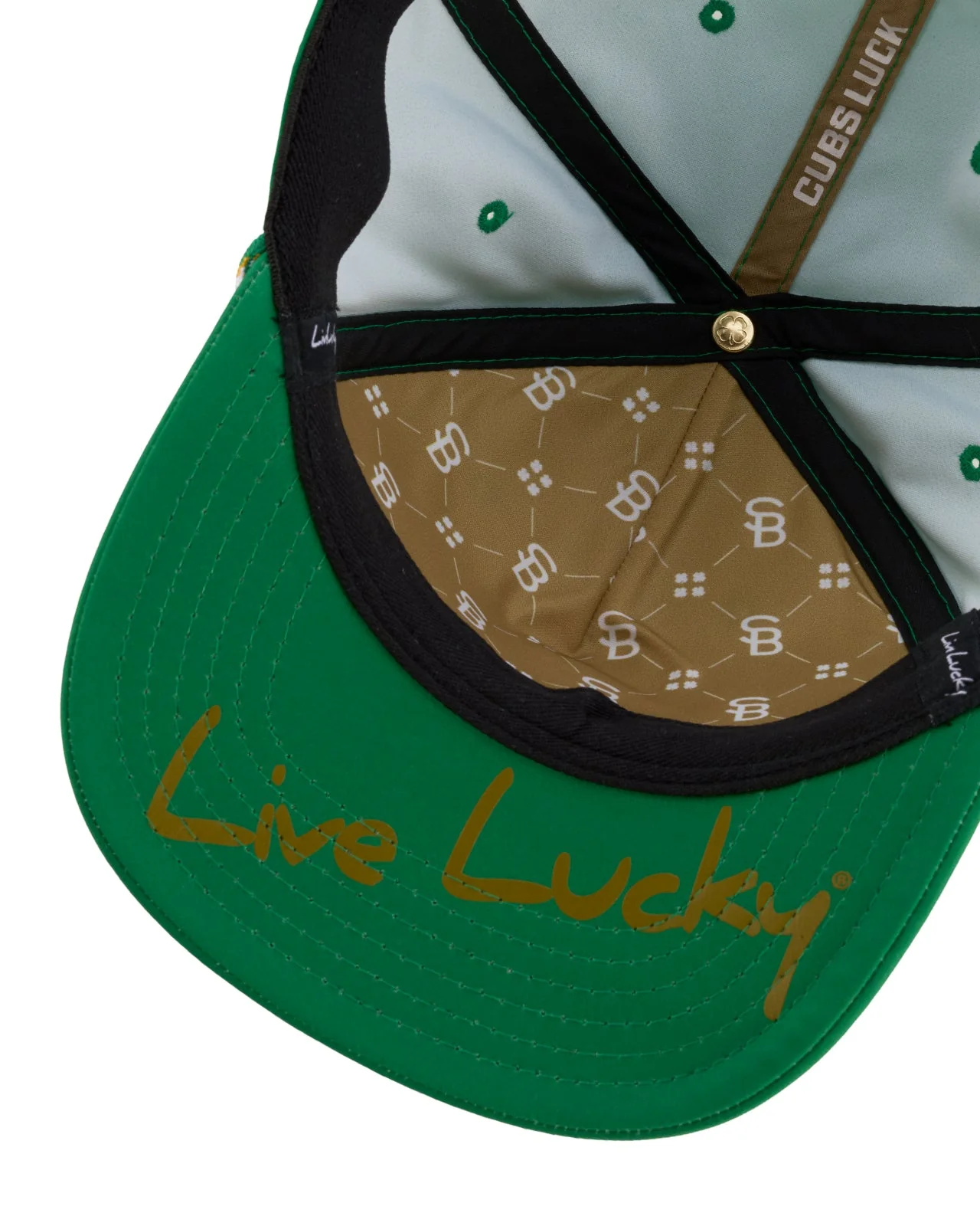 South Bend Cubs Black Clover Green Live Lucky Cap - Image 4