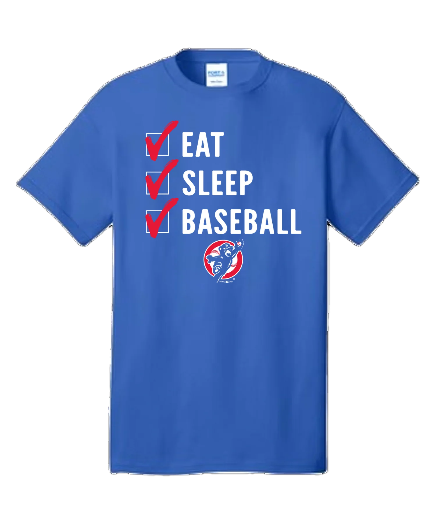 South Bend Cubs Eat Sleep Baseball T-shirt