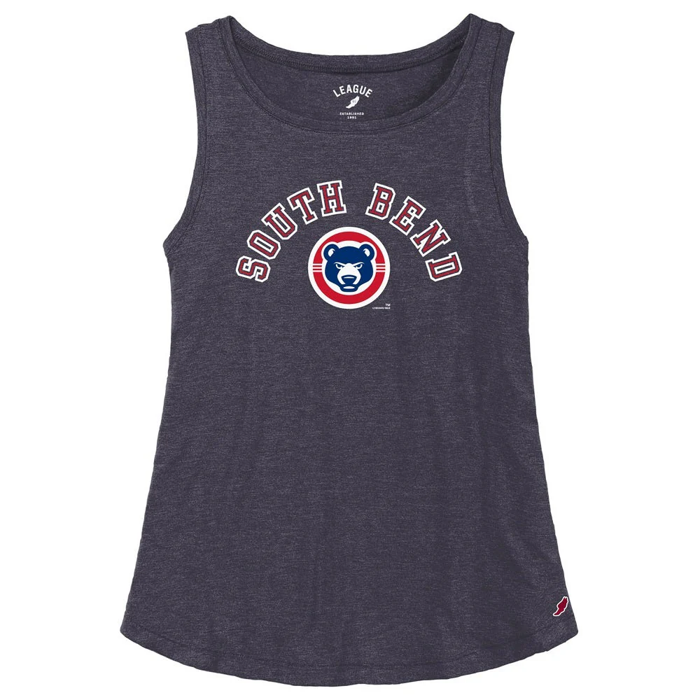 South Bend Cubs League Women's Bridge Tank Top