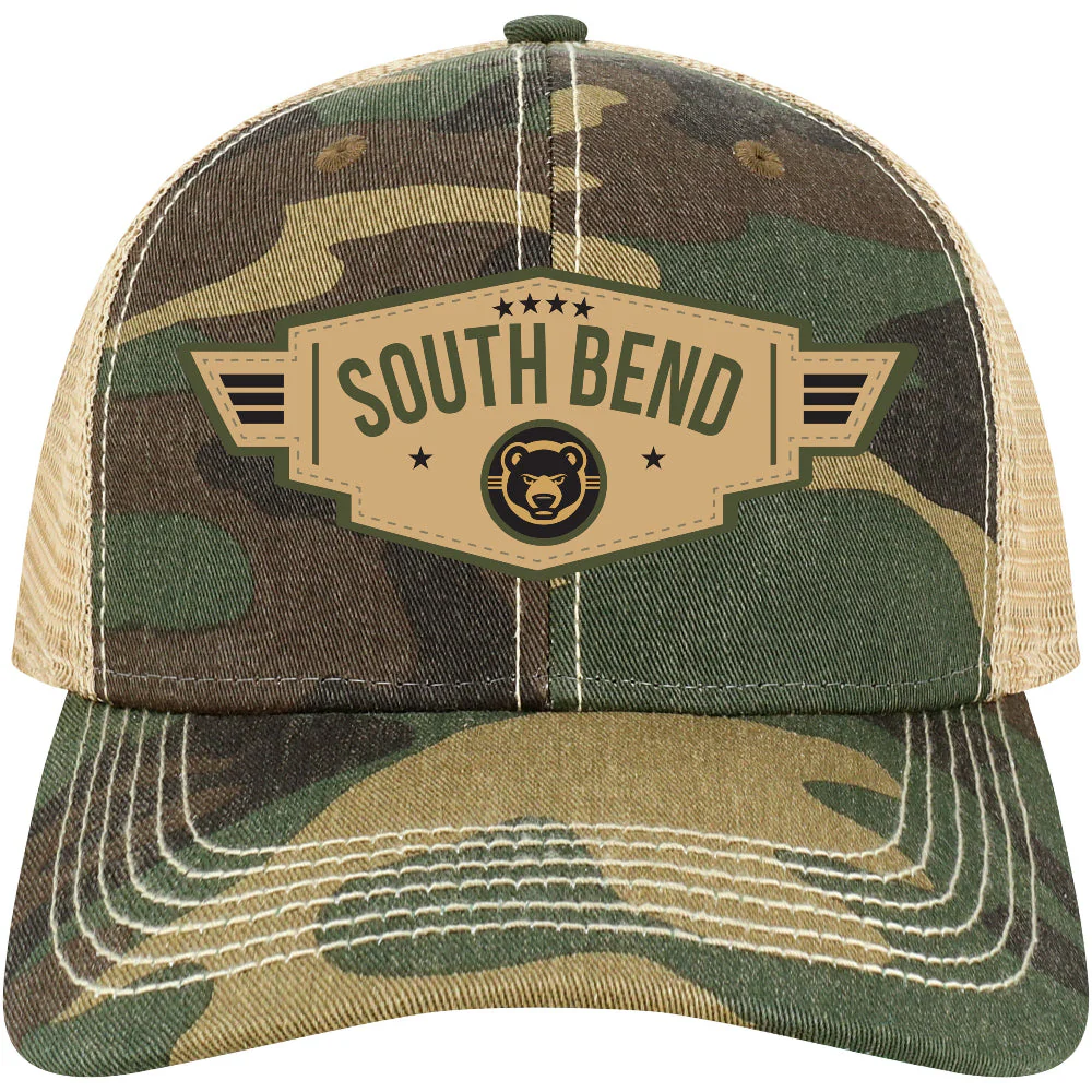 South Bend Cubs Legacy Camo Structured Trucker Cap