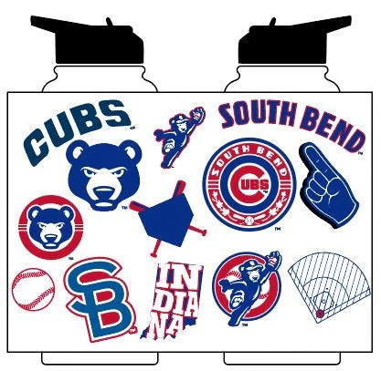 South Bend Cubs Logo Brand 34oz Quencher Water Bottle