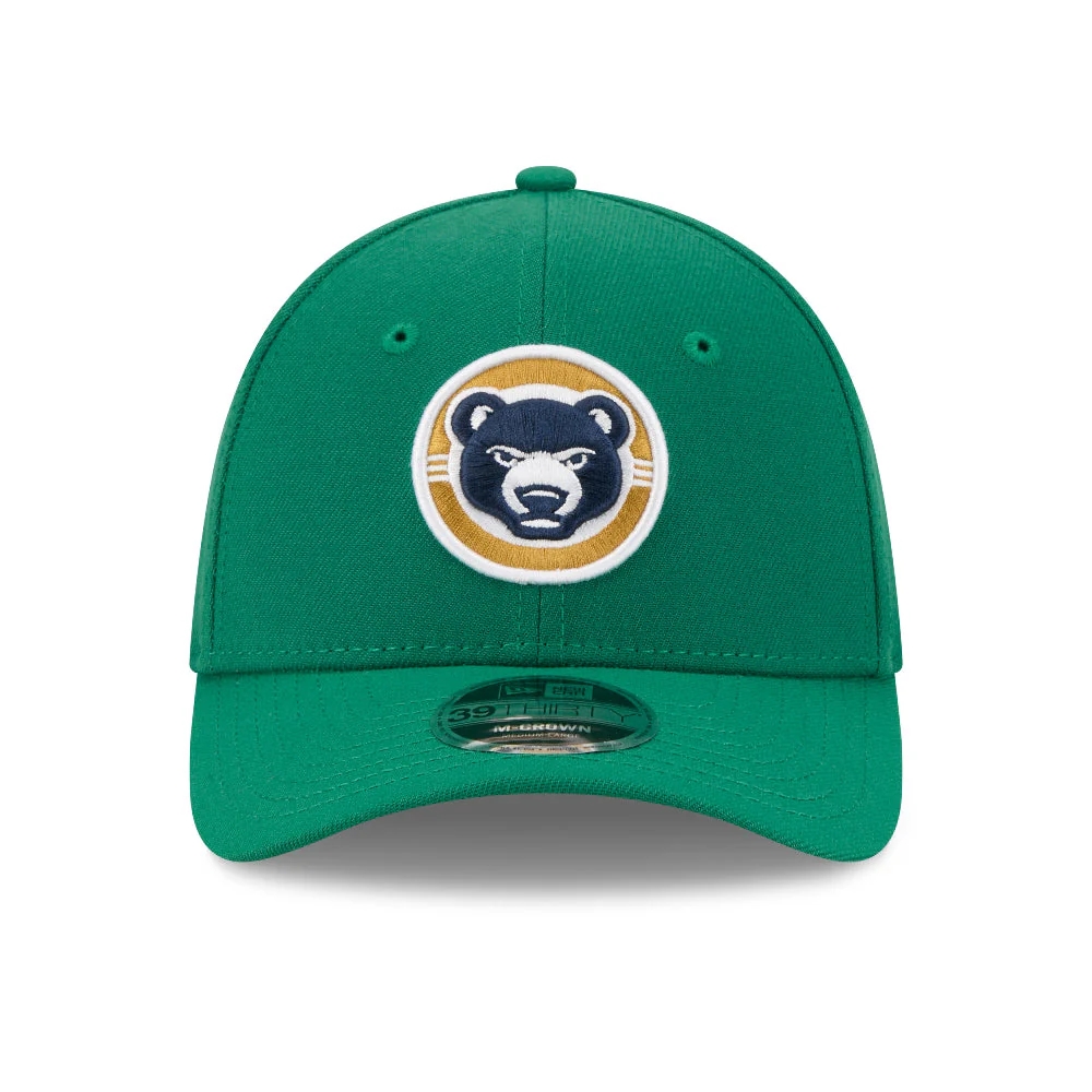 South Bend Cubs New Era 39Thirty Stretch-Fit 2026 Green Theme Night Cap - Image 2