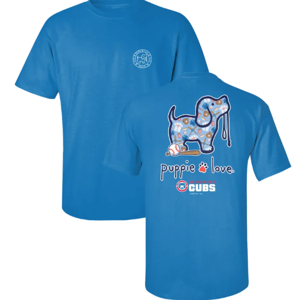 South Bend Cubs Puppie Love Baseball Pup T-shirt