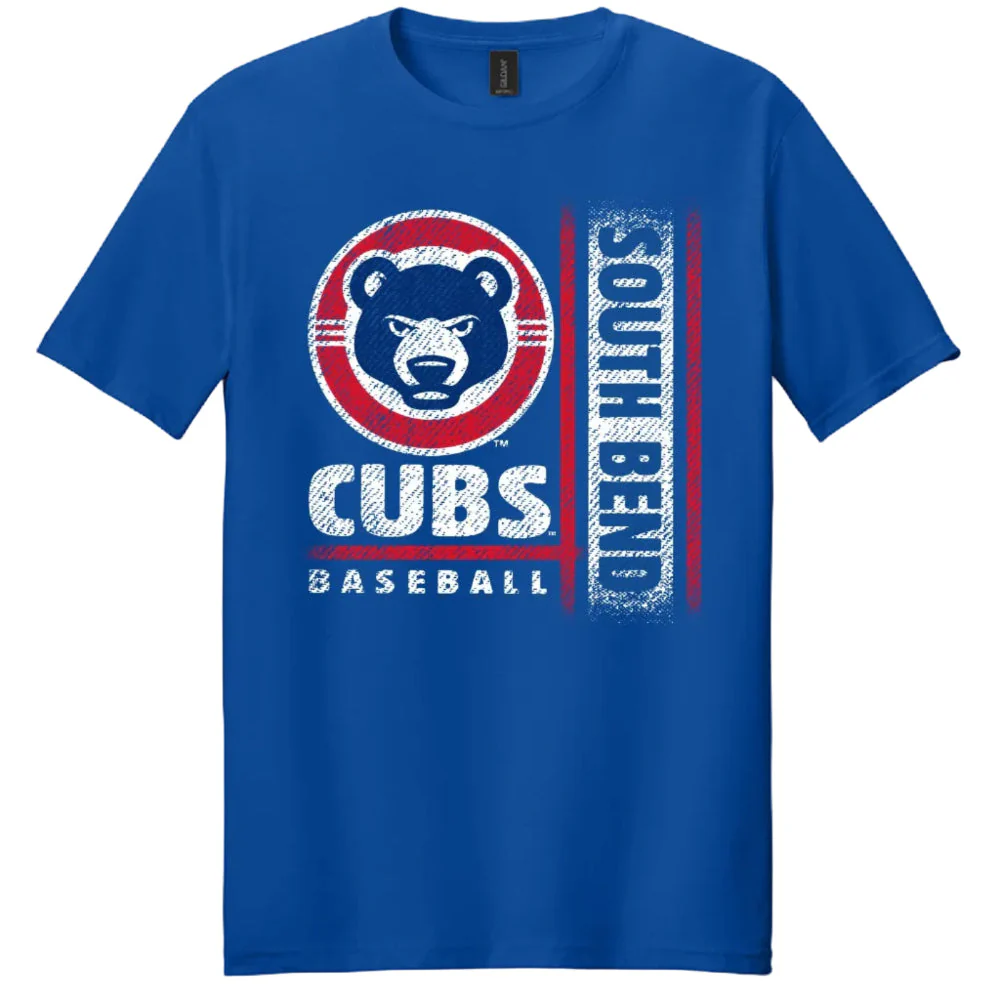 South Bend Cubs Royal Throwback T-shirt