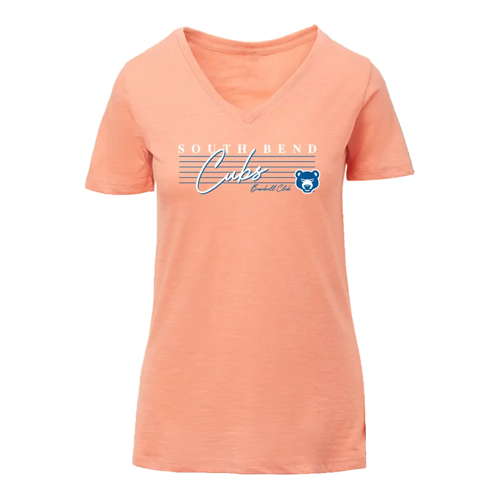 South Bend Cubs Women's Ring Spun T-shirt - Image 3