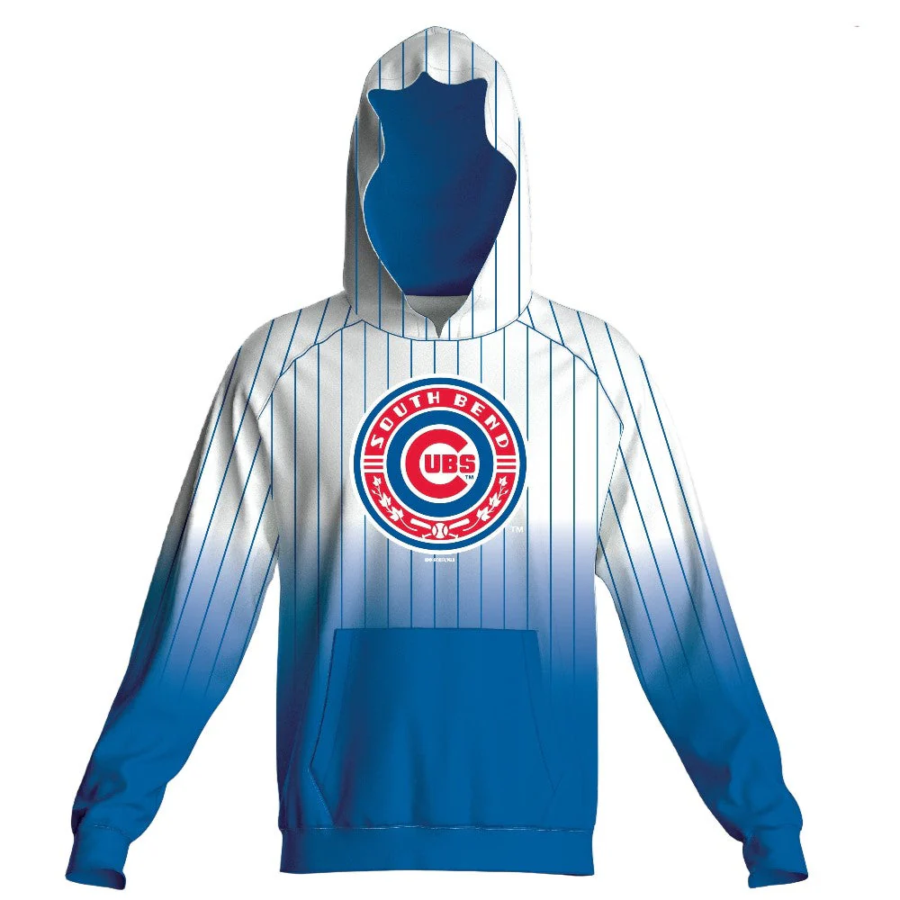 South Bend Cubs Youth Sublimated Pinstripe Hooded Sweatshirt