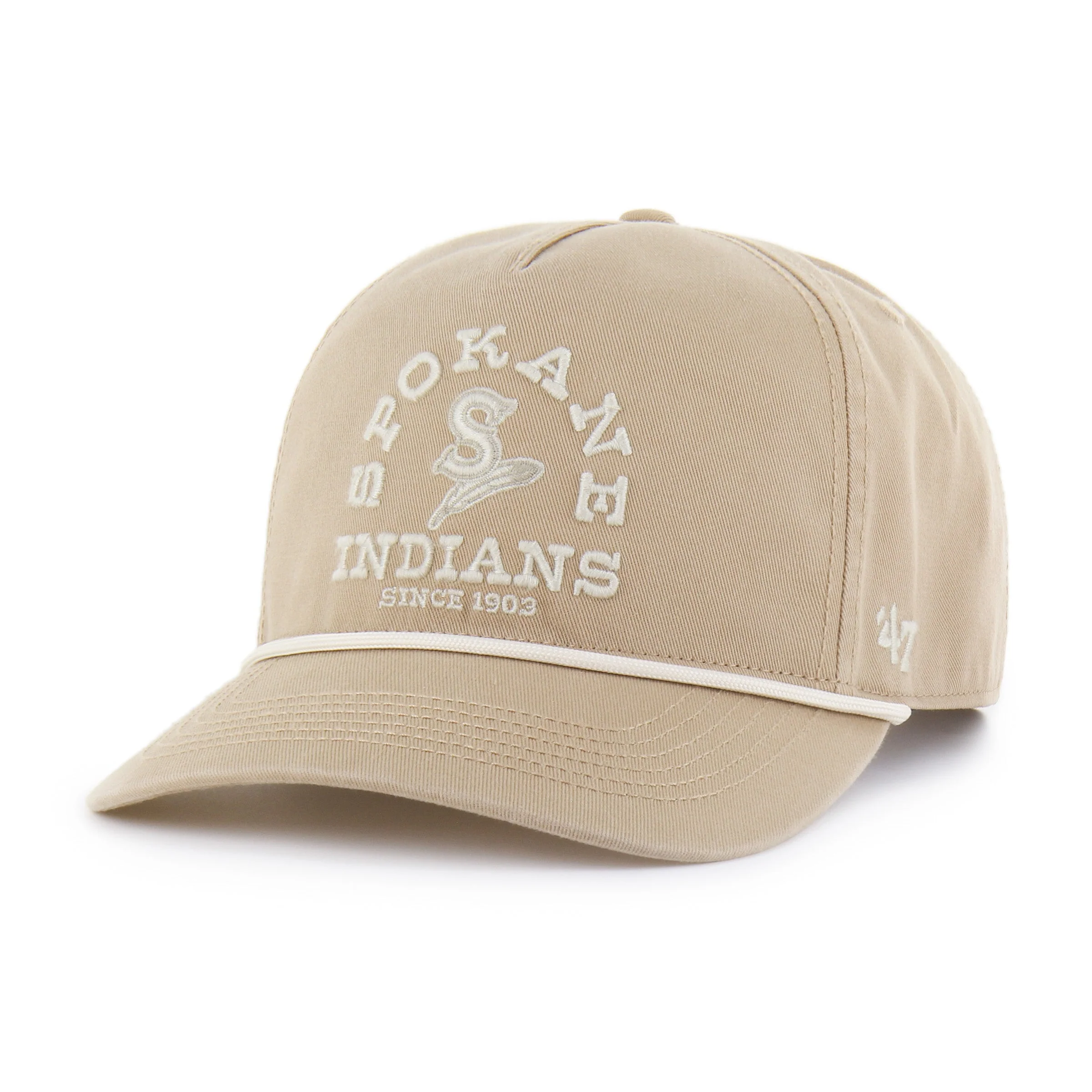 Spokane Indians '47 Hitch Canyon Ranchero Khaki Snapback Cap