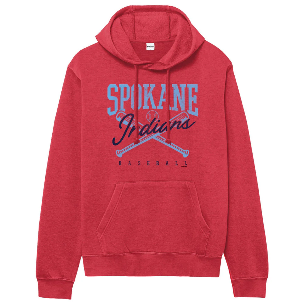Spokane Indians Heather True Red Fleece Hoodie