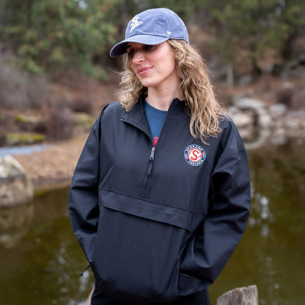 Spokane Indians Logo Packable Windbreaker - Image 3