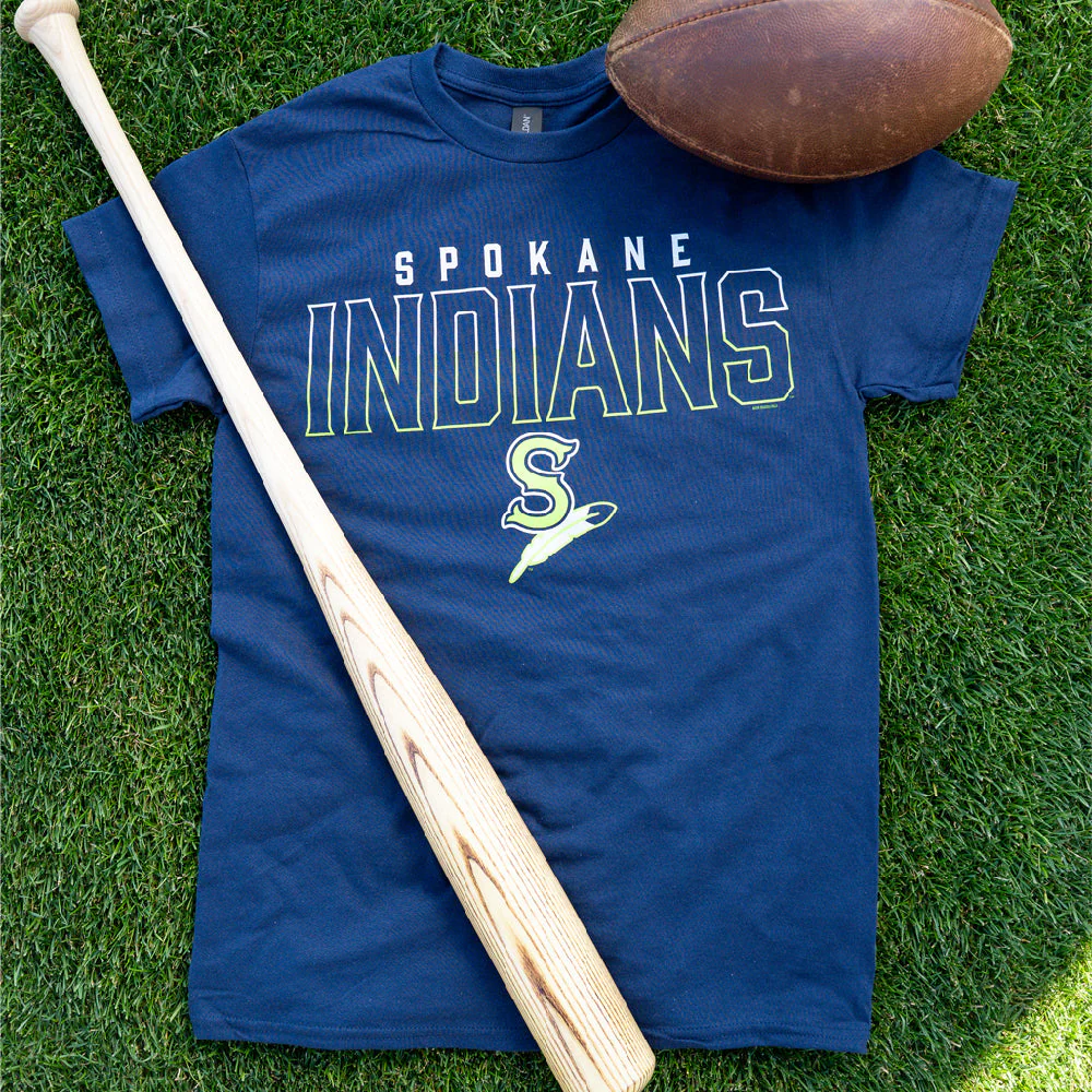 Spokane Indians Navy Banton Tee - Image 2