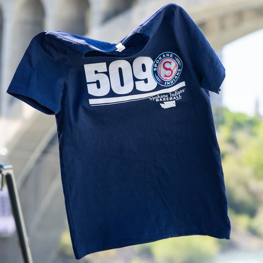 Spokane Indians Navy Bonds 509 Tee - Image 2