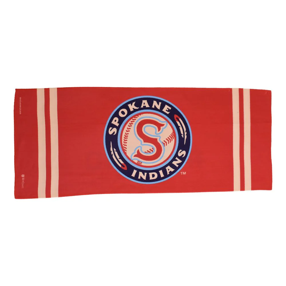 Spokane Indians Red Logo Cooling Towel