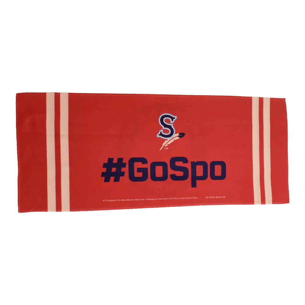 Spokane Indians Red Logo Cooling Towel - Image 2