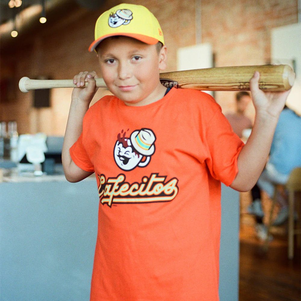 Spokane Indians Youth Orange Cafecitos COPA Tee - Image 2