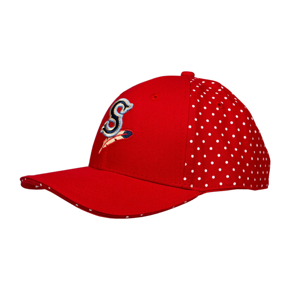 Spokane Indians Youth Red Dots Adj Cap