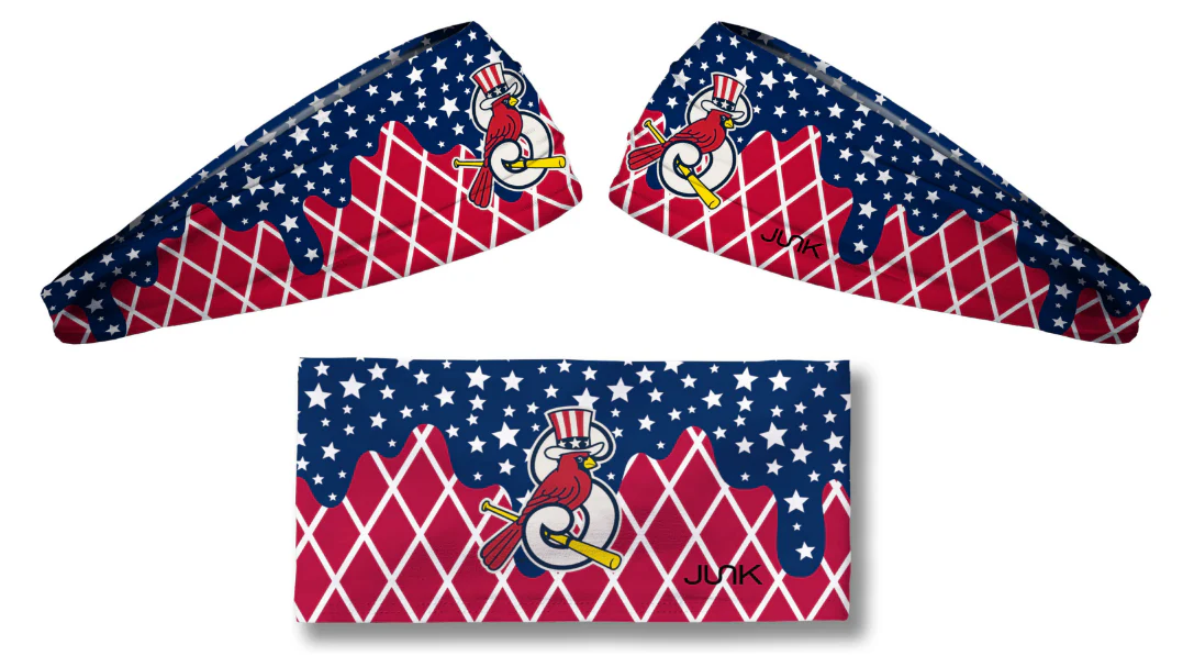 Springfield Cardinals Patriotic Drip Headband