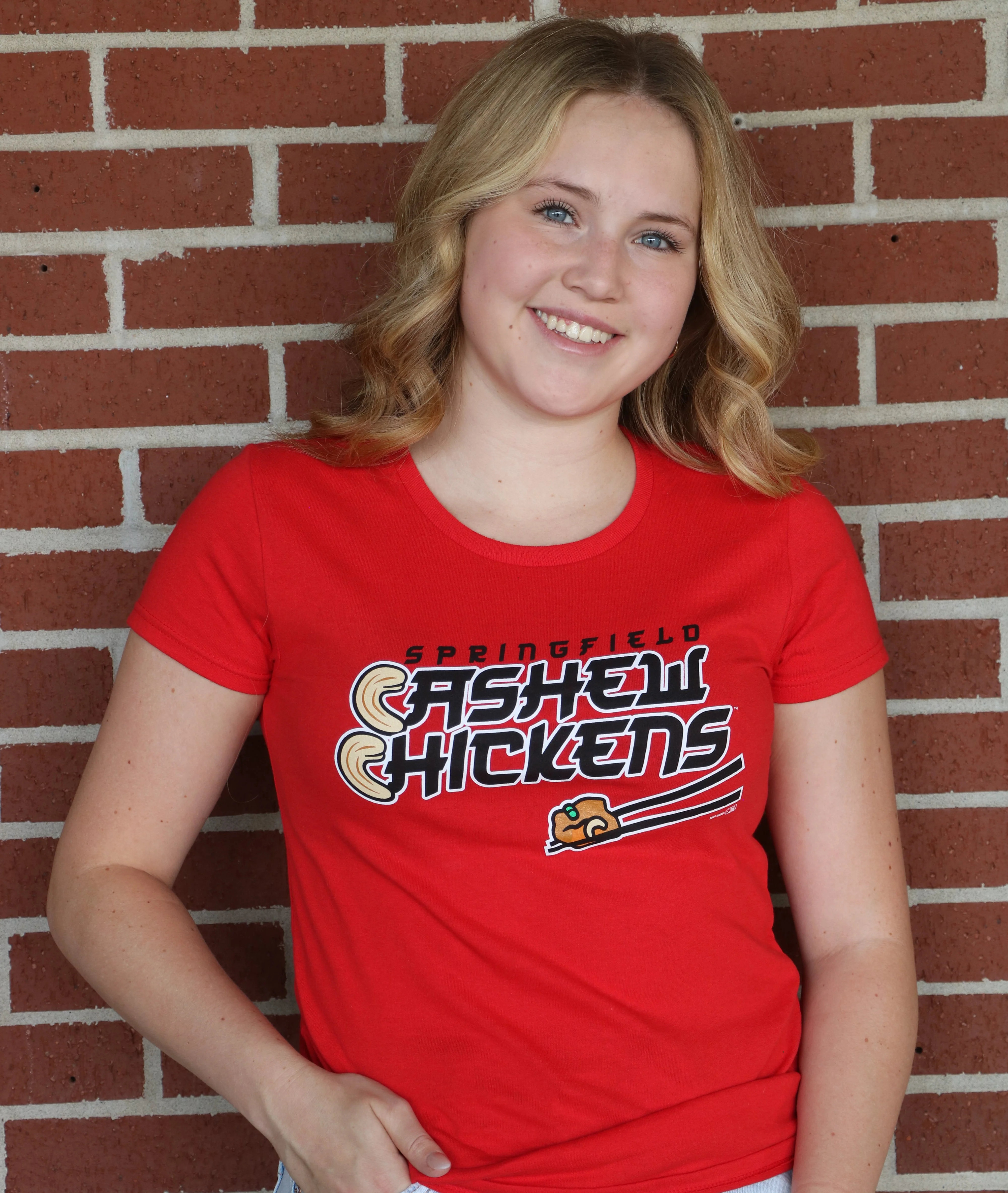 Springfield Cashew Chickens Ladies Tee - Image 3