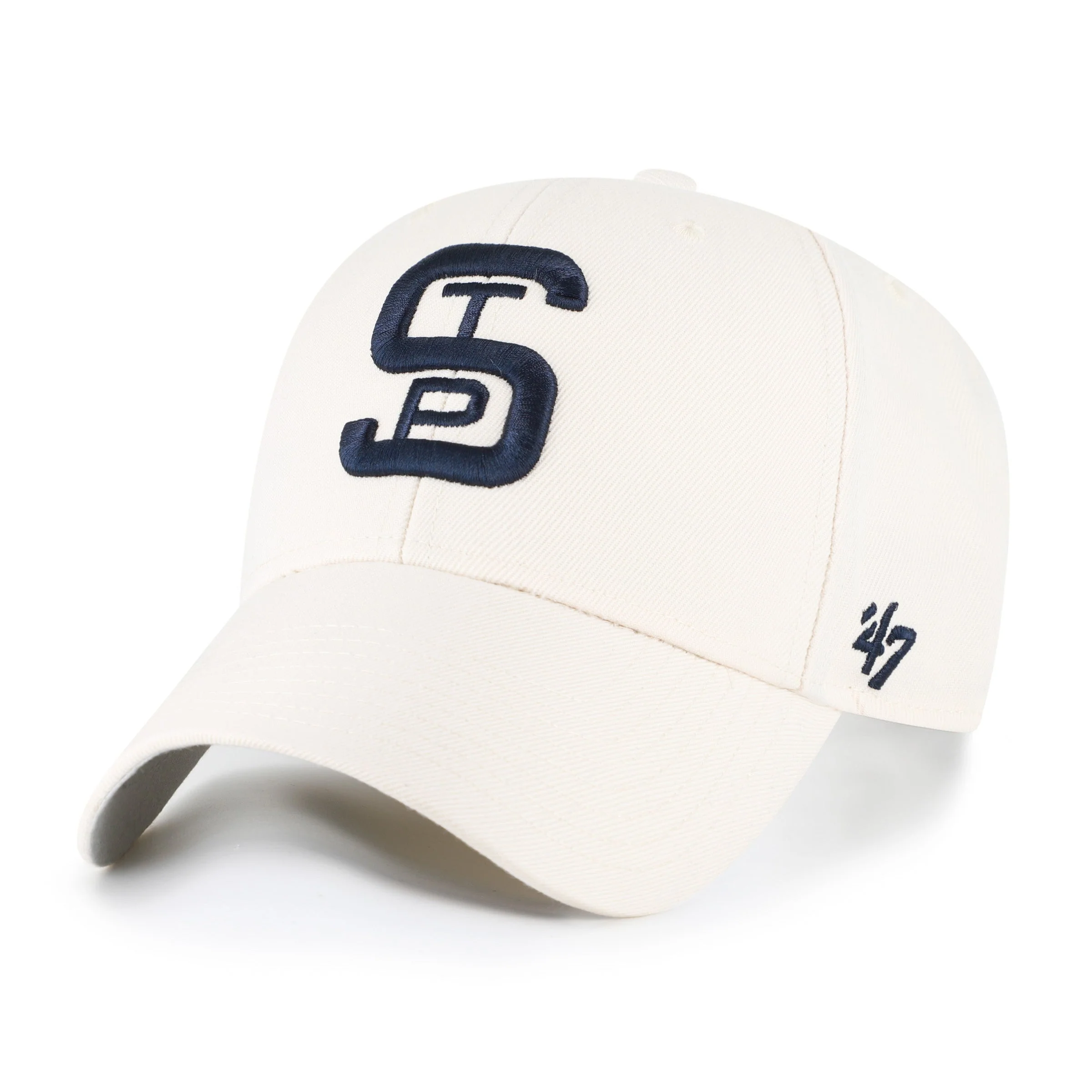 St. Paul Saints 47' Brand MVP Adjustable Natural STP Logo Hat - Image 2