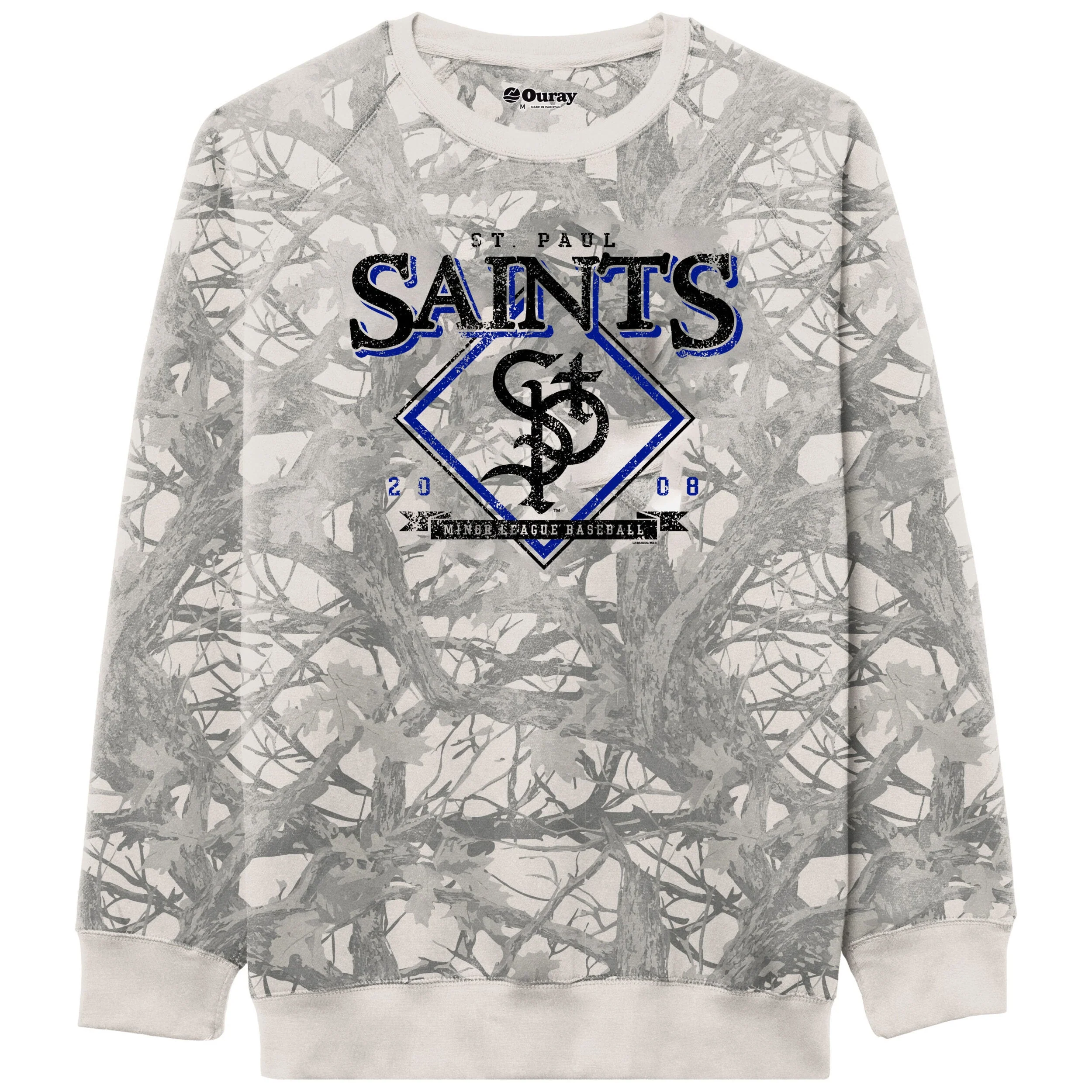 St. Paul Saints L2 Camo Fleece Crew