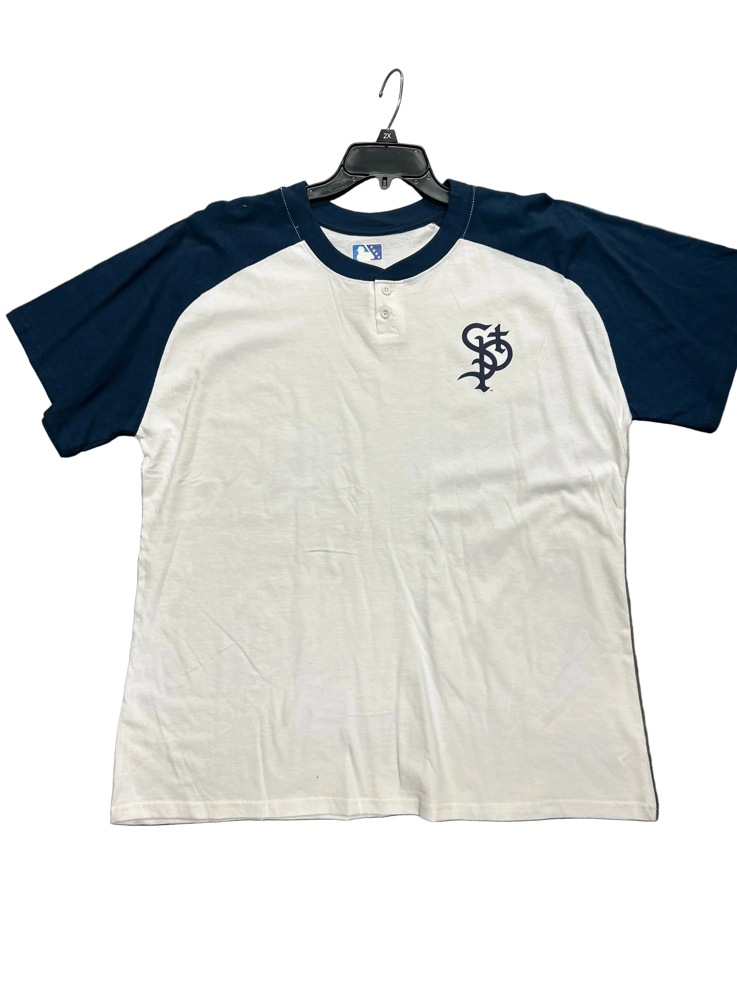 St. Paul Saints Plus Size Women's Raglan Henley Tee