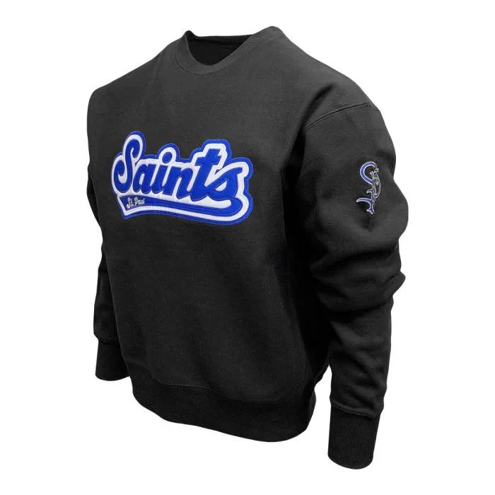 St. Paul Saints Script Logo Tackle Twill Crew Neck Sweatshirt - Image 2