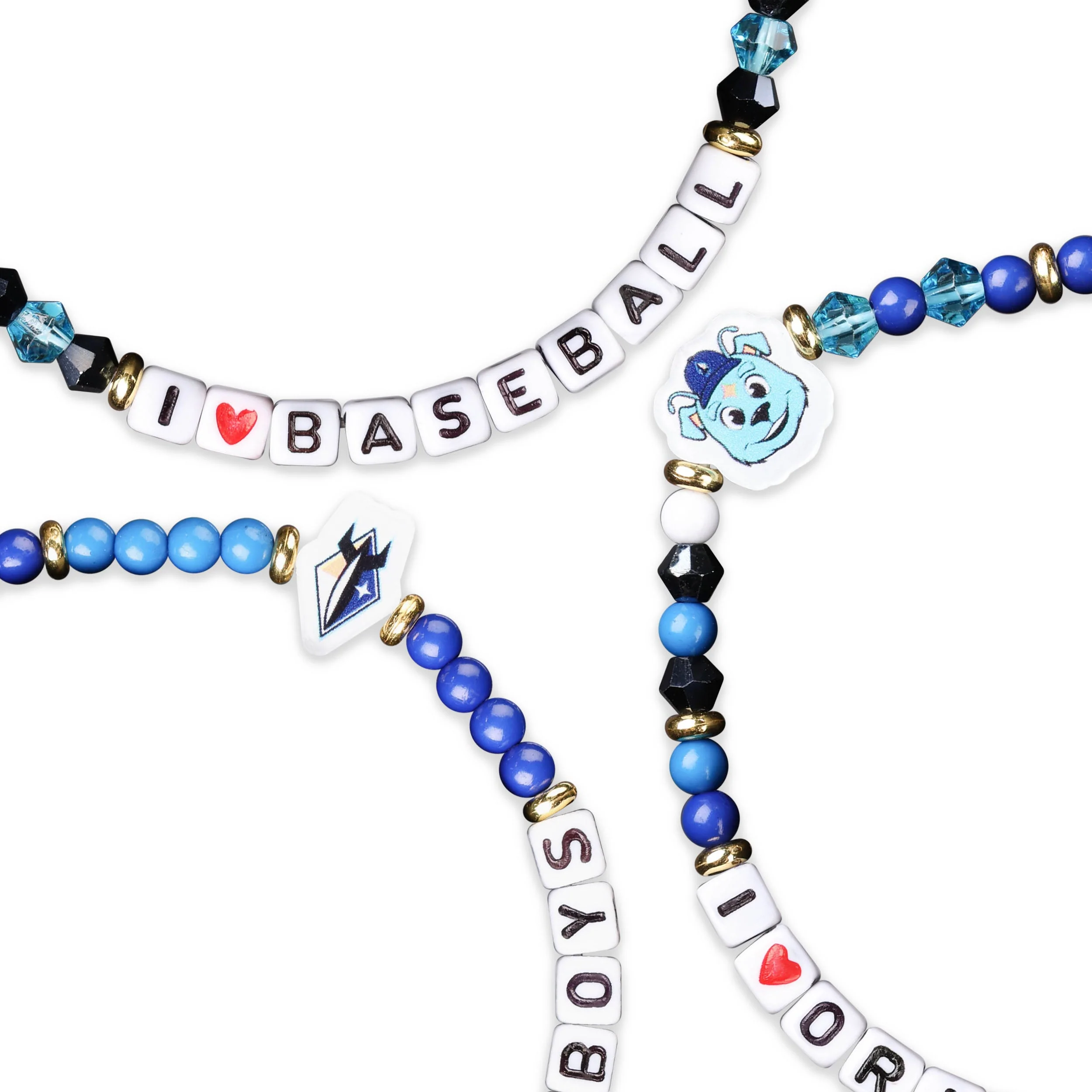 Sugar Land Space Cowboys Forever Collectibles Bracelet Friendship 3pk - Image 3