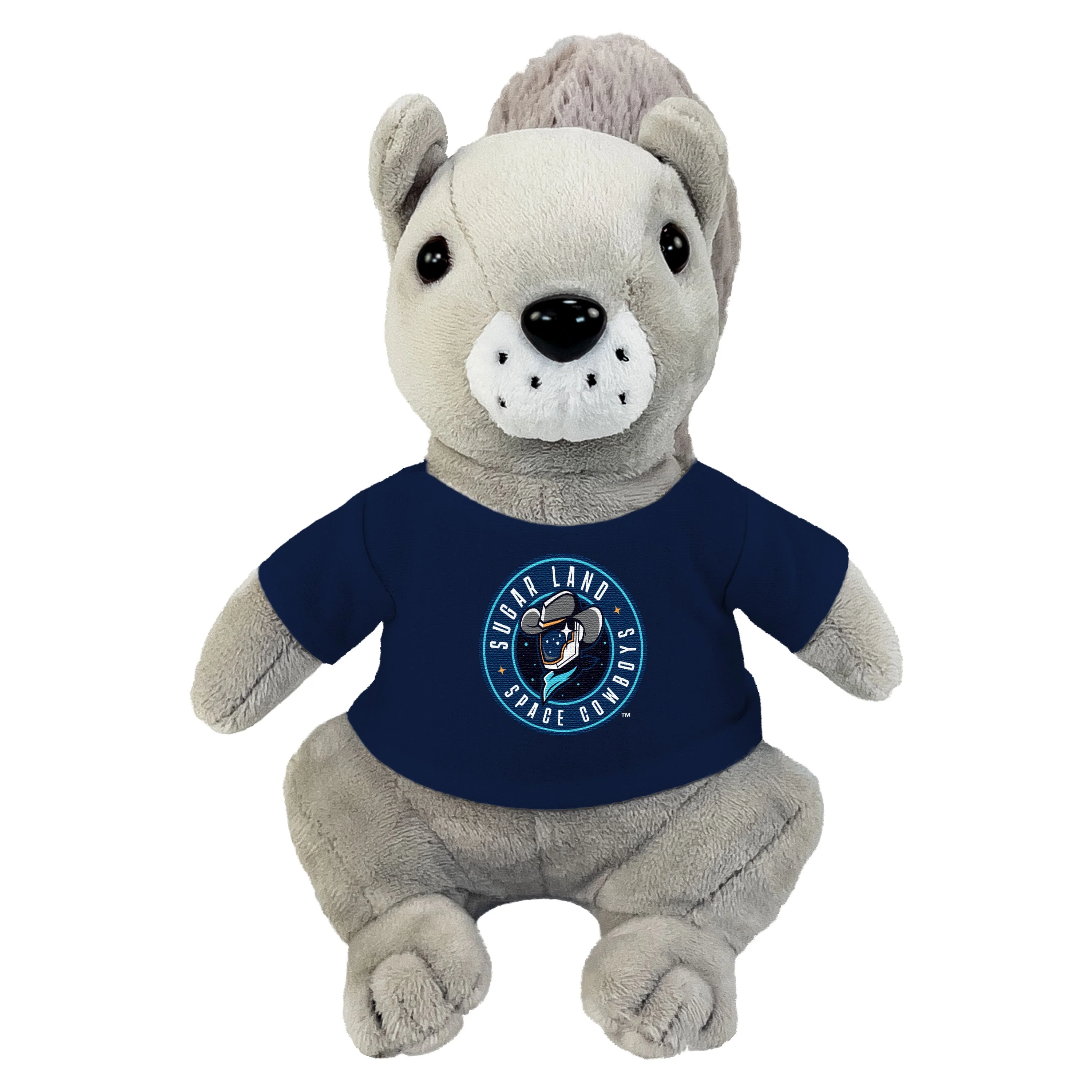 Sugar Land Space Cowboys Mascot Factory Plush Nutty Bunch Grey