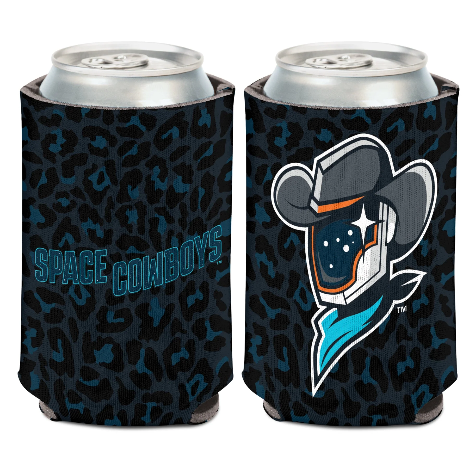 Sugar Land Space Cowboys Wincraft Sports Can Cooler Leopard Print 12oz