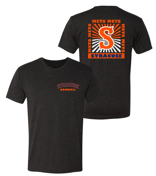 Syracuse Mets 108 Stitches Black Sunspot Tee