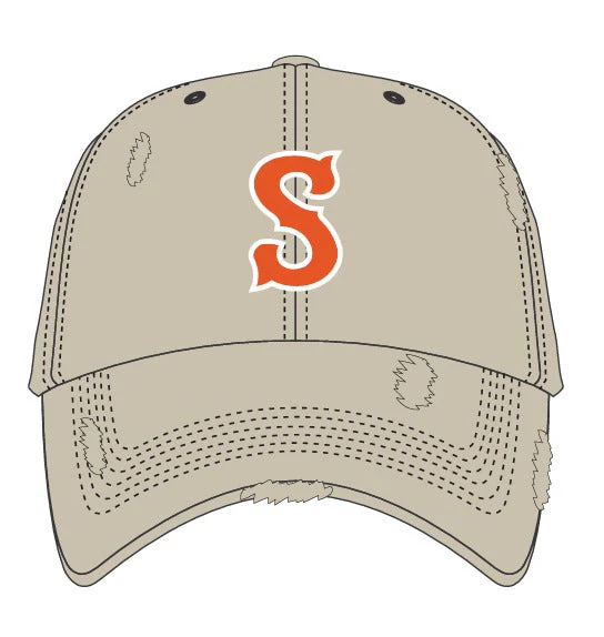 Syracuse Mets '47 Tan Weathered Clean Up Adj.