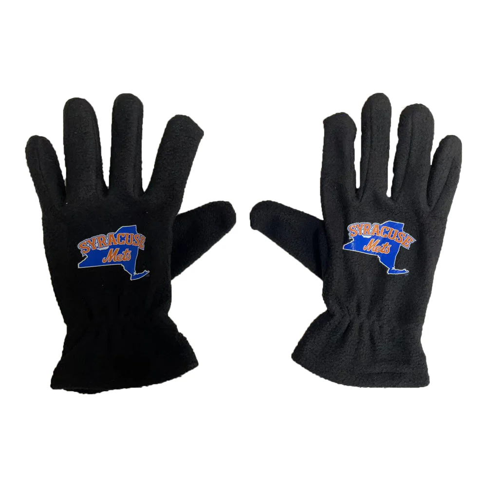 Syracuse Mets Black Gloves