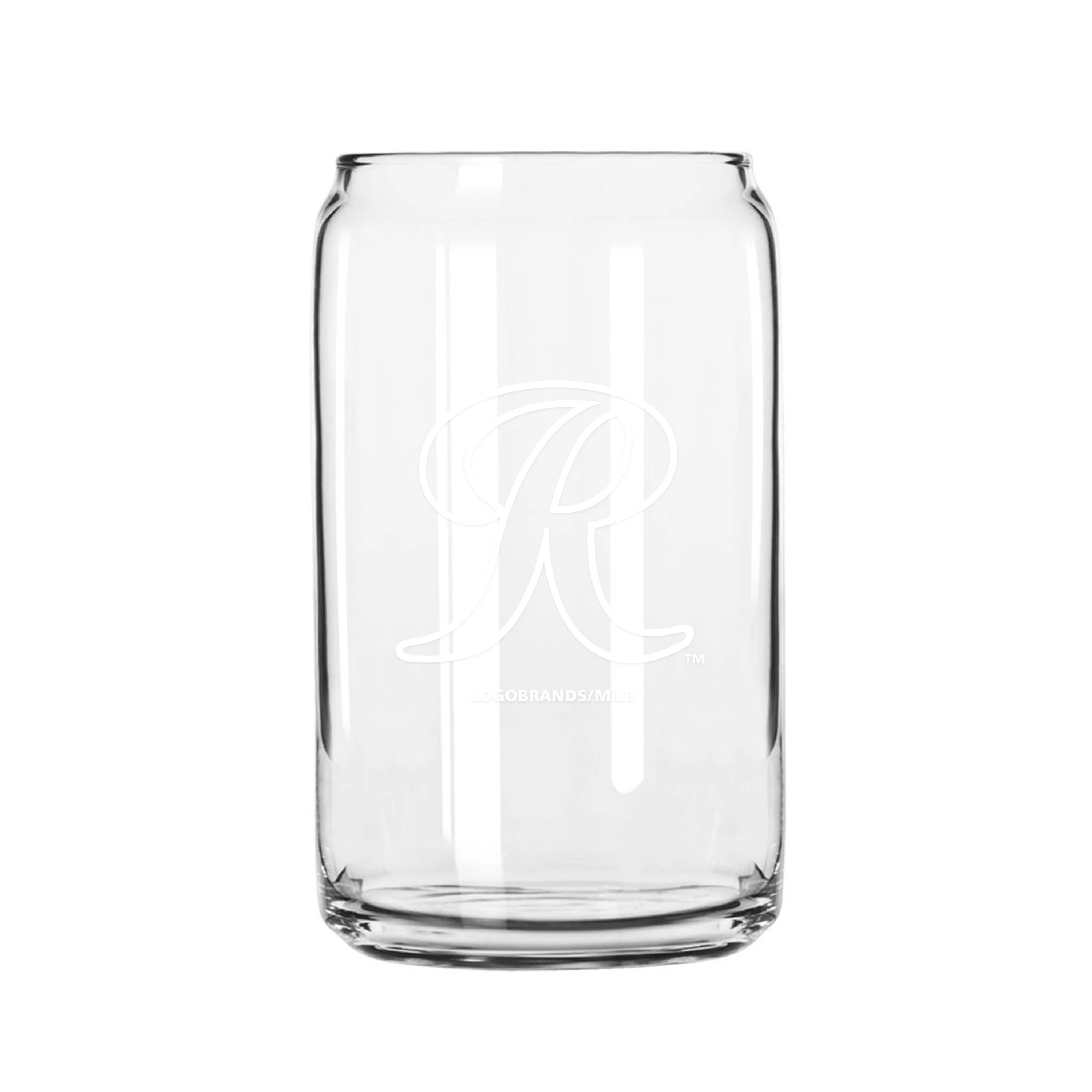 Tacoma Rainiers 16oz R logo Glass Can