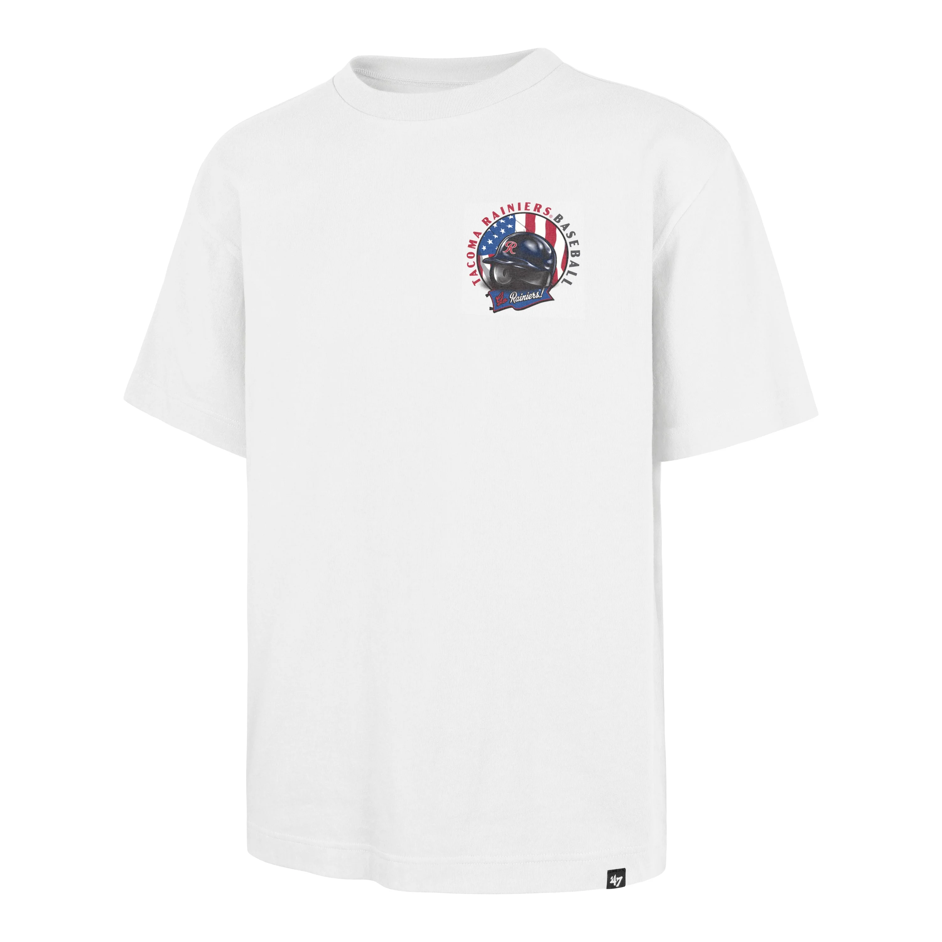 Tacoma Rainiers '47 Brand White Regional Backer Foundation Tee