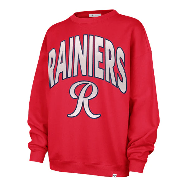 Tacoma Rainiers '47 Brand Women's Red Extra Innings Oversized Crew