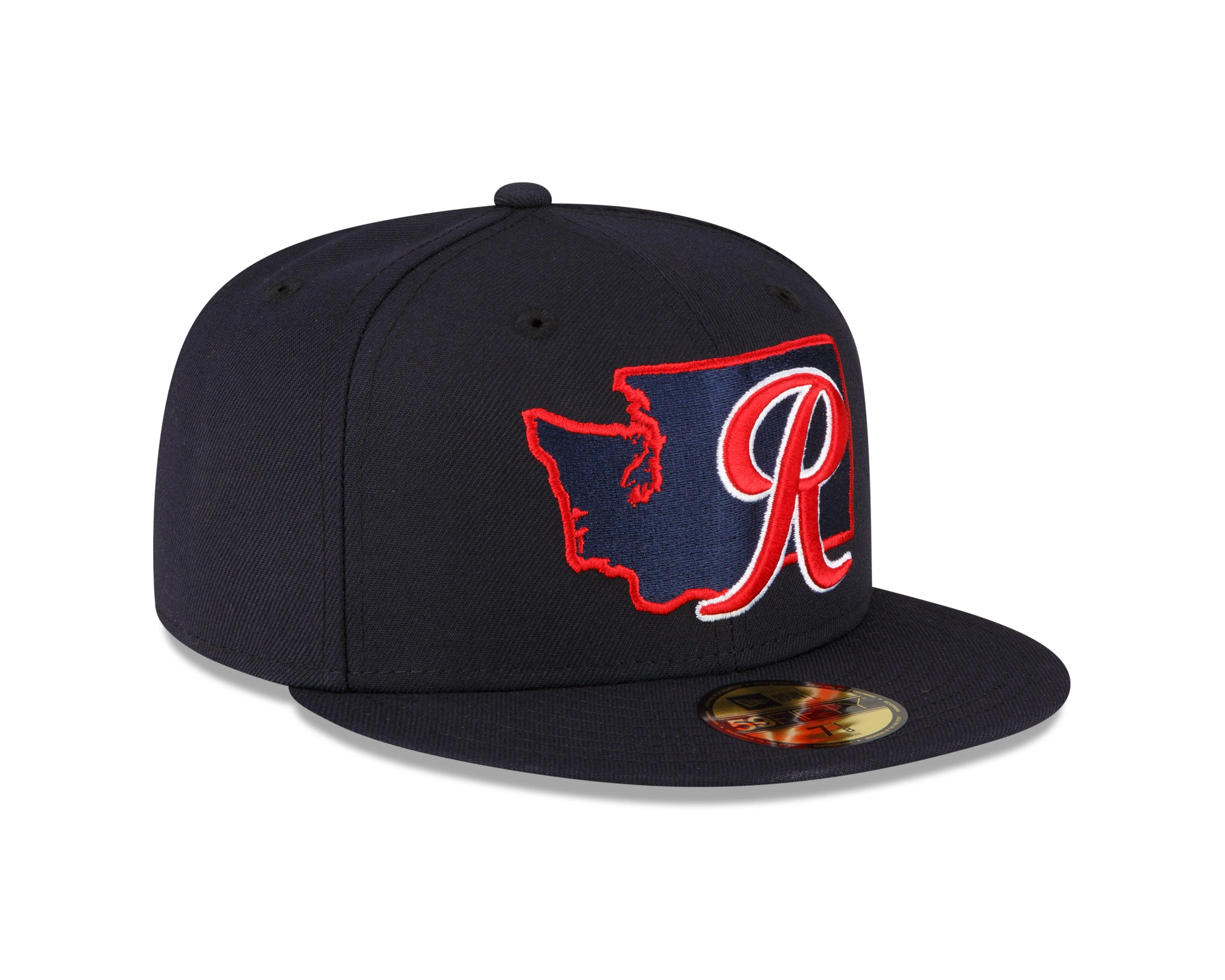 Tacoma Rainiers New Era 59Fifty Navy State Cap - Image 4