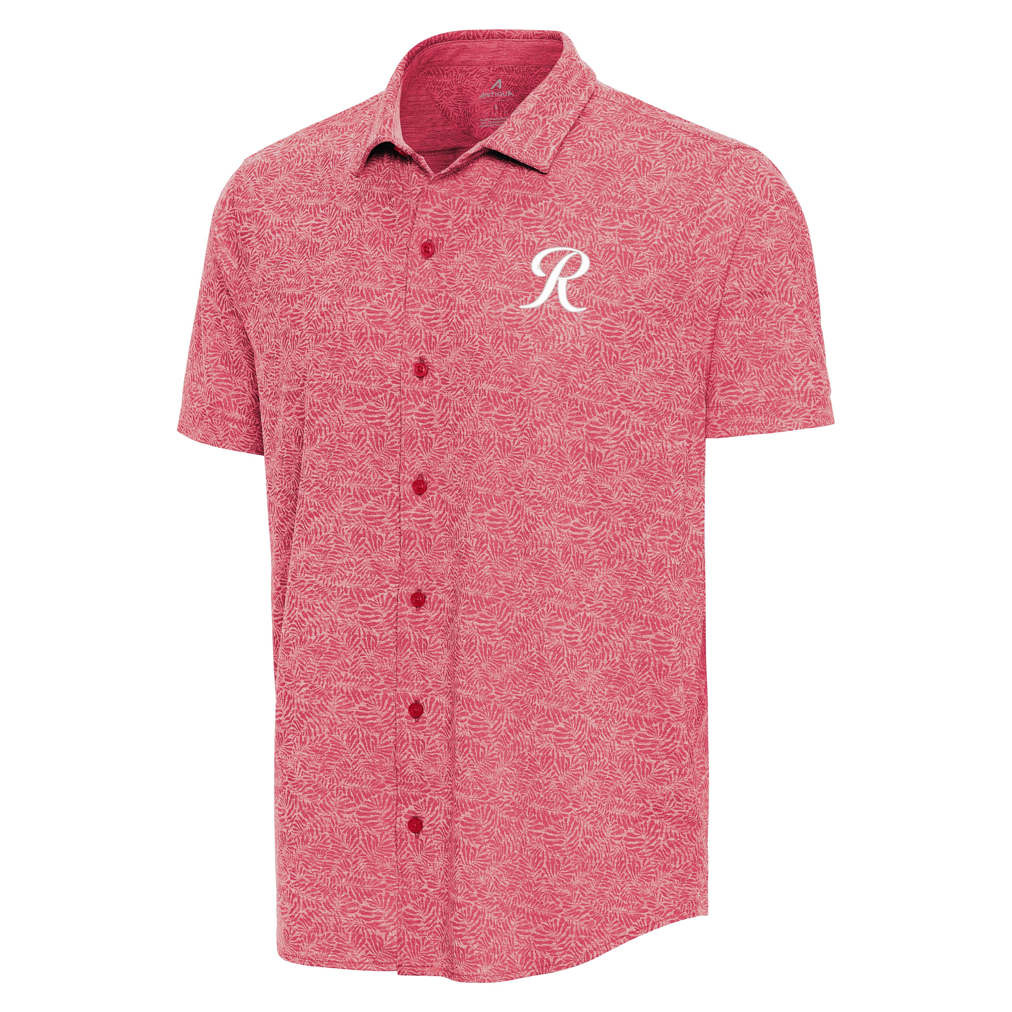 Tacoma Rainiers Antigua Red Tentril Knit Botton Down