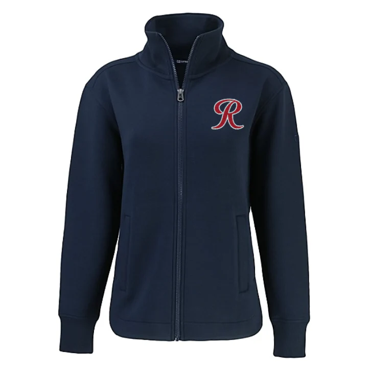 Tacoma Rainiers Cutter & Buck Women's Navy Roam Full Zip Jacket