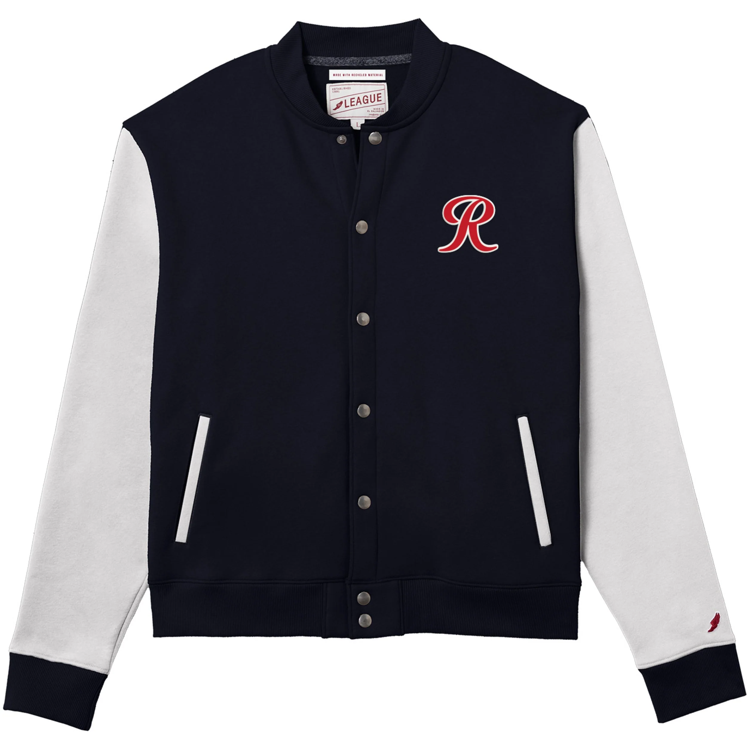 Tacoma Rainiers League Navy Varsity Sweatshirt Jacket