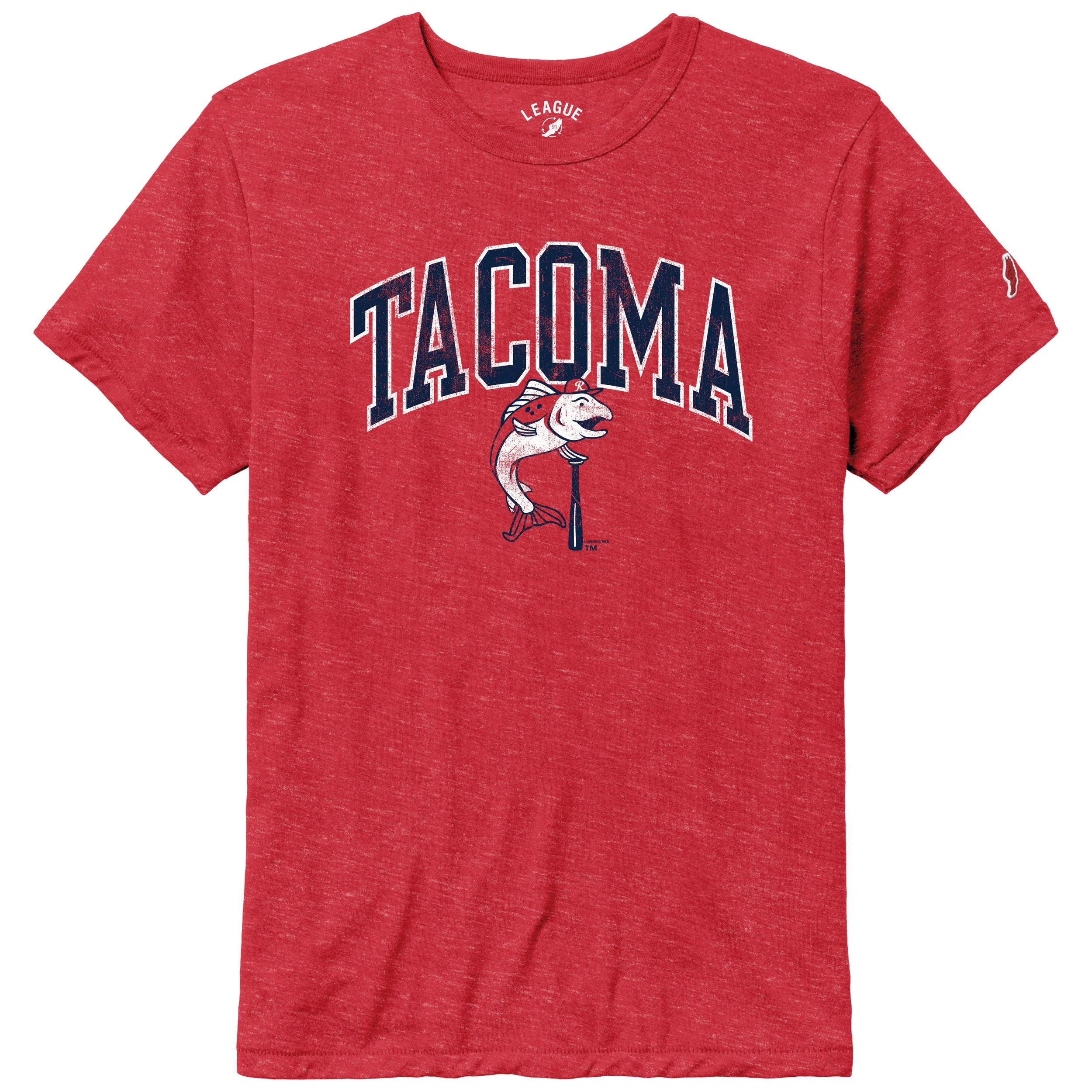 Tacoma Rainiers League Red Triblend Slammin' Sam Tee