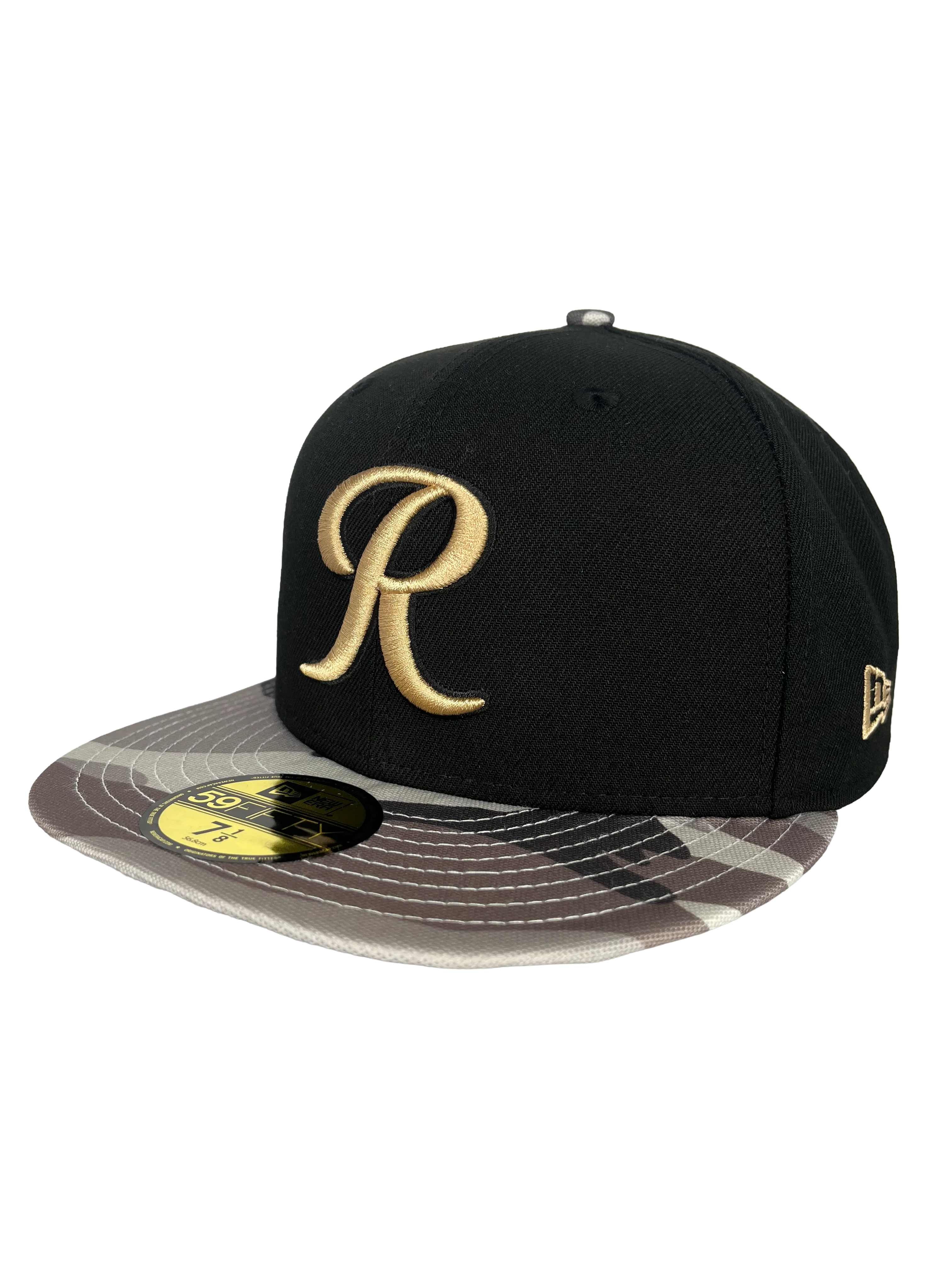 Tacoma Rainiers New Era 59Fifty Black Camo R Cap