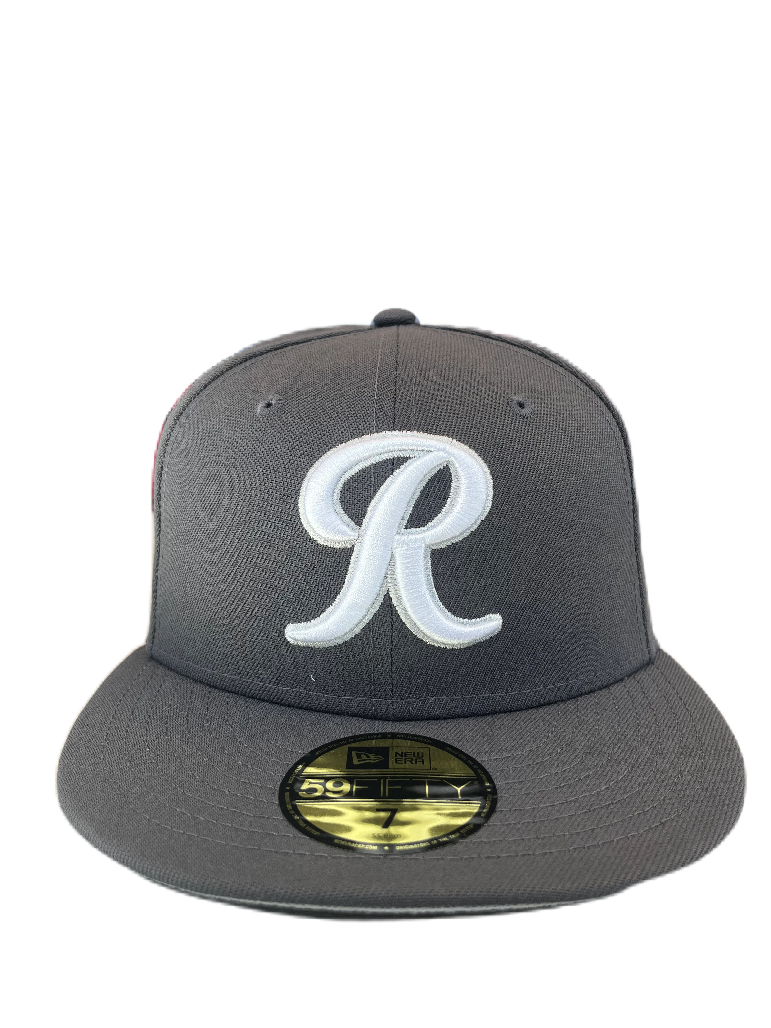 Tacoma Rainiers New Era 59Fifty Graphite White R Cap - Image 3
