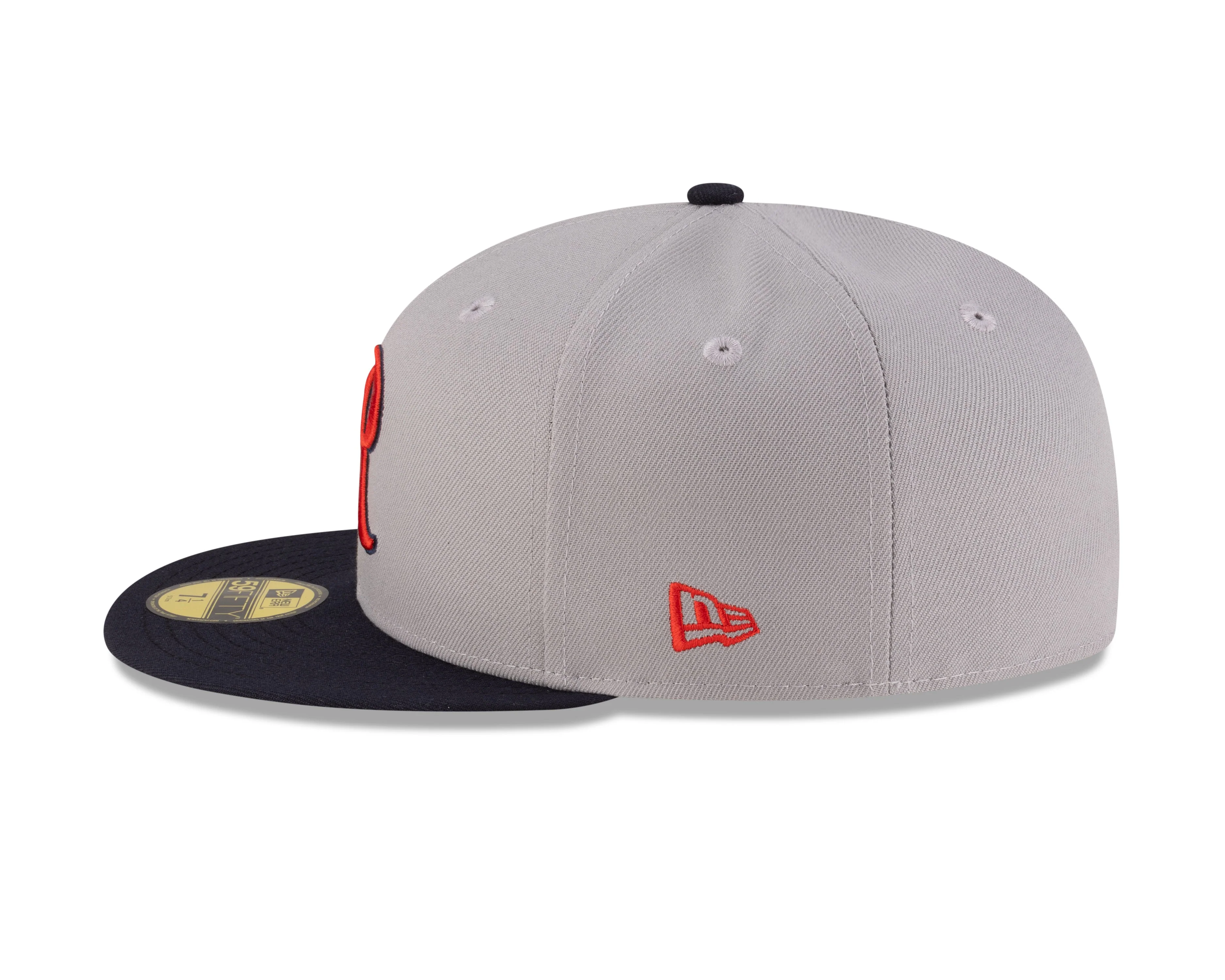 Tacoma Rainiers New Era 59Fifty Gray Navy Cheney Patch Cap - Image 6