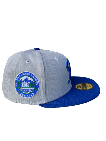 Tacoma Rainiers New Era 59Fifty Gray Royal Blue Green R Cap - Image 2