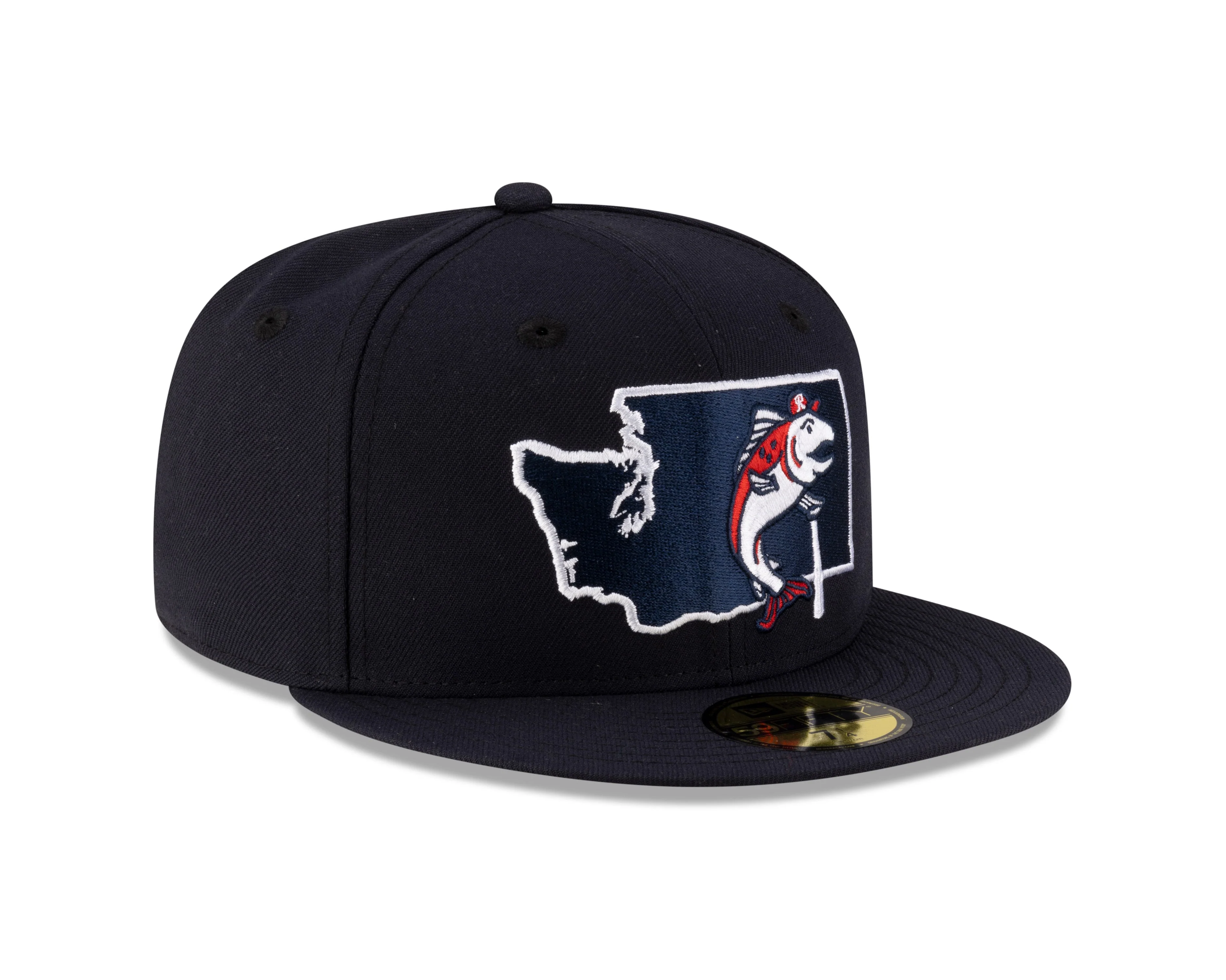 Tacoma Rainiers New Era 59Fifty Navy Slammin' Sam State Cap - Image 2