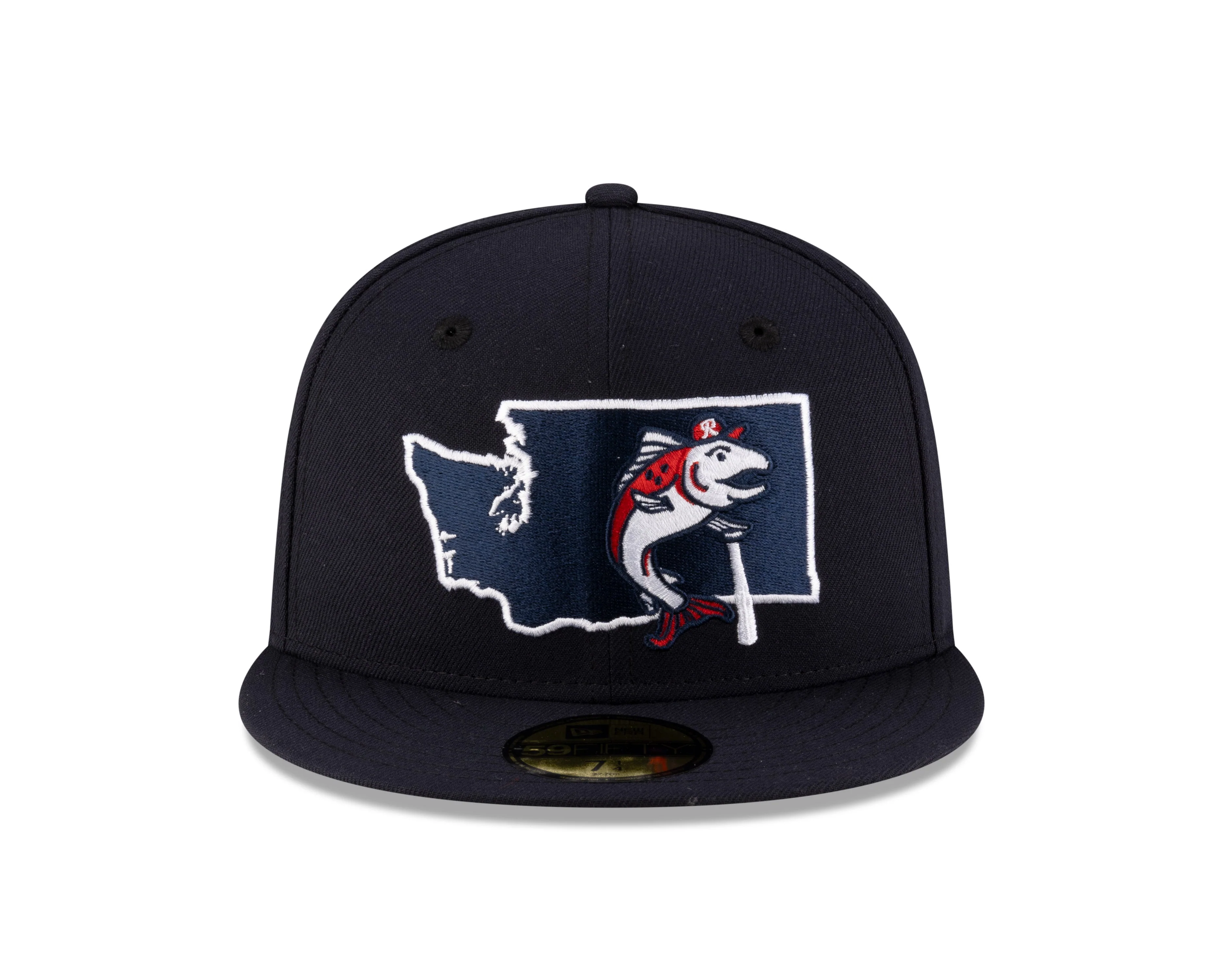 Tacoma Rainiers New Era 59Fifty Navy Slammin' Sam State Cap - Image 3