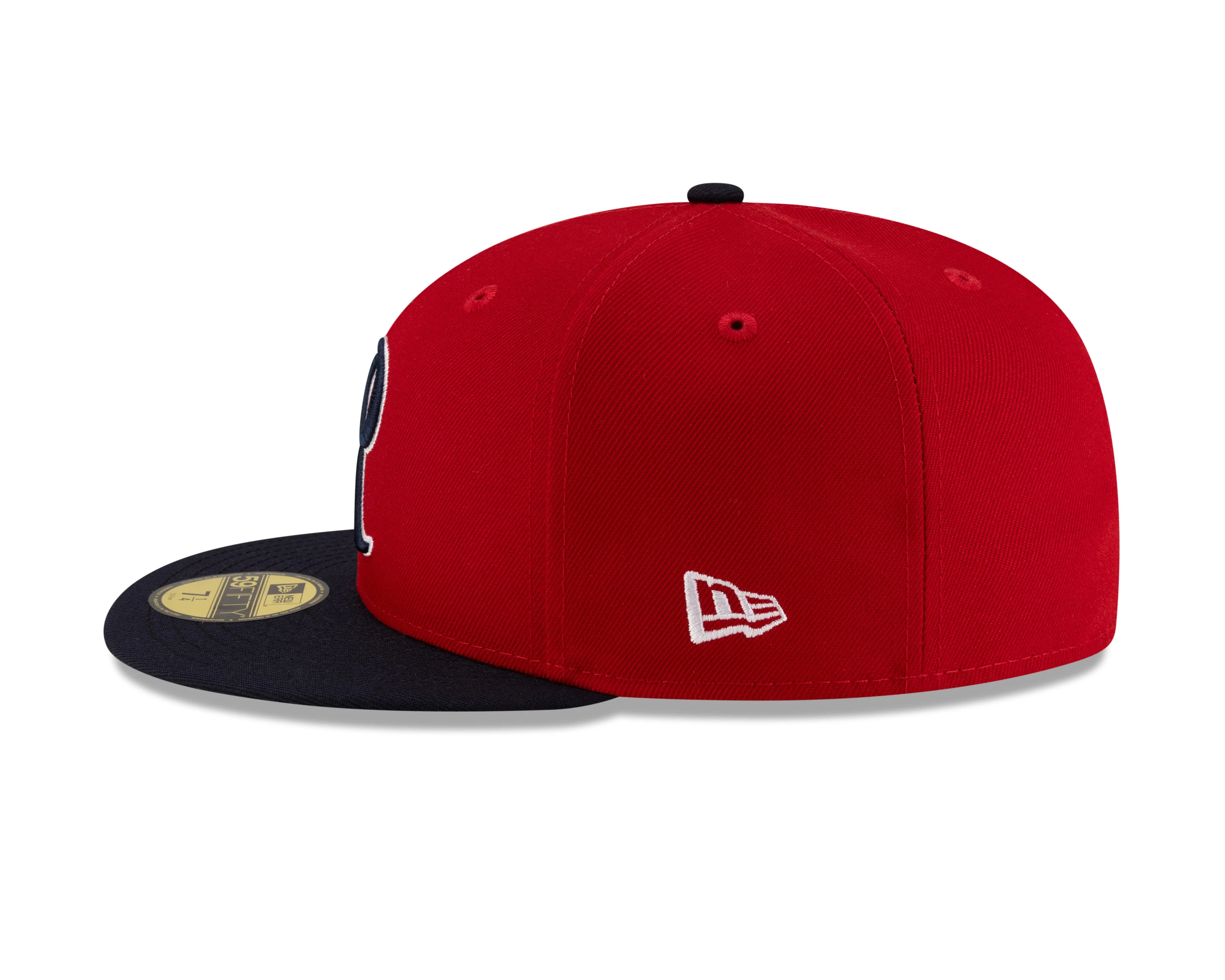 Tacoma Rainiers New Era 59Fifty Red Navy Cheney Patch Cap - Image 6
